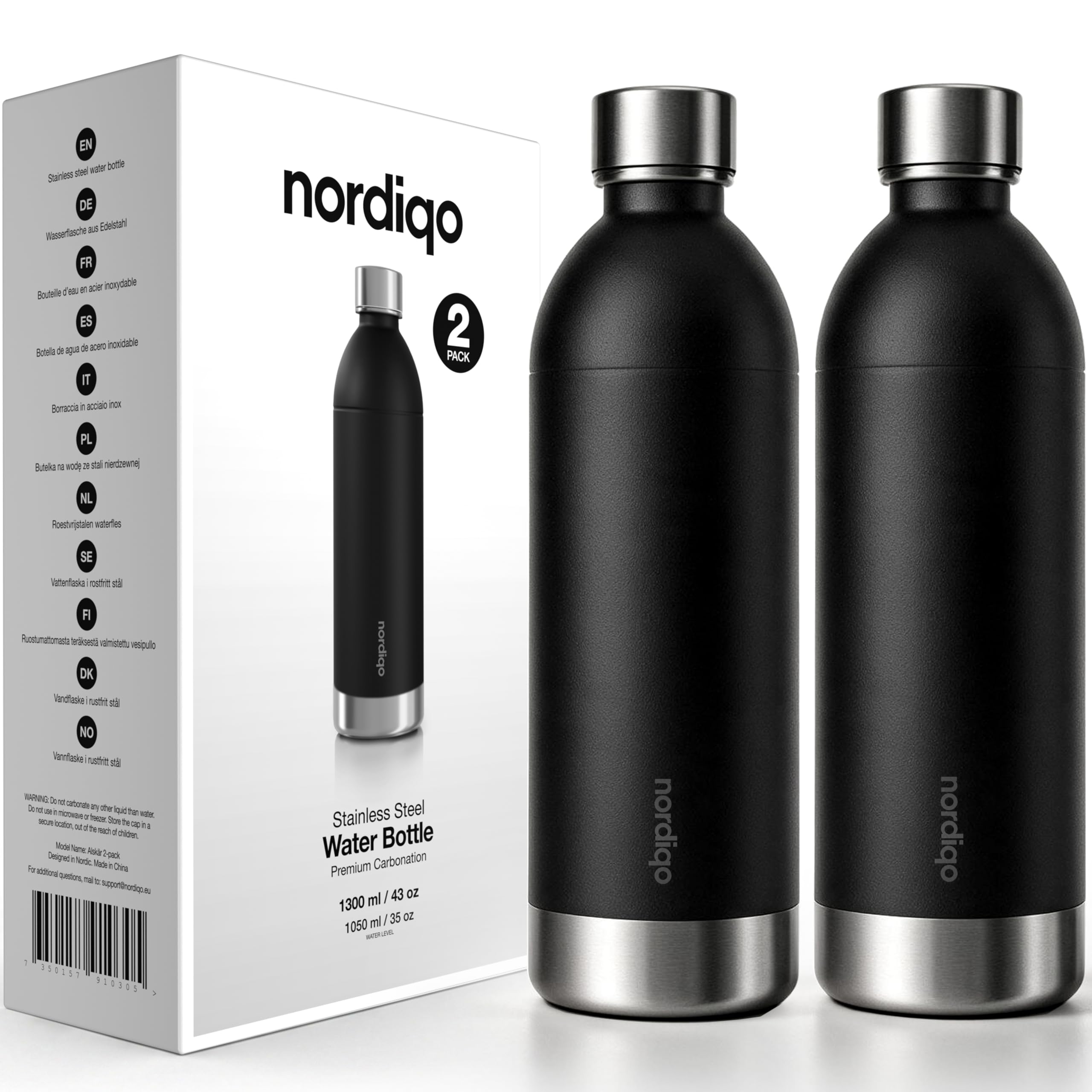 Photo 1 of Nordiqo Stainless Steel Soda Maker Bottle 43 oz