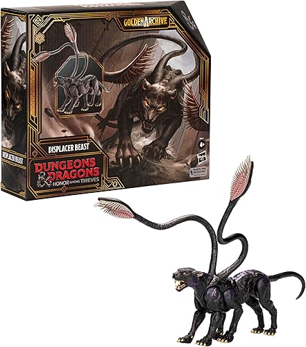 Miniatura 8 de DUNGEONS & DRAGONS Honor Among Thieves Movie Golden Archive Displacer Beast Figura coleccionable, figuras de acción D&D a escala de 6 pulgadas