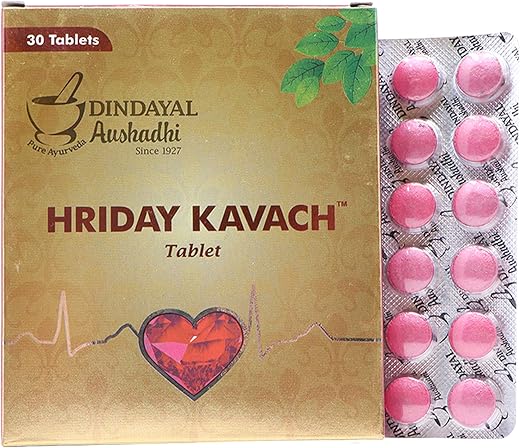 Dindayal Hriday Kavach Tablet 30 Tab | Ayurvedic Heart Health Support