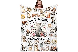 Cozy Cat-Themed Throw Blanket for Feline-Loving Comfort