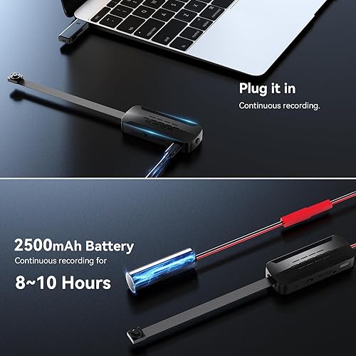 Miniatura 7 de Mini cámara oculta de 64 GB, mini cámara espía 4K, pequeña cámara de niñera, cámara de seguridad portátil con control remoto para cámara interior