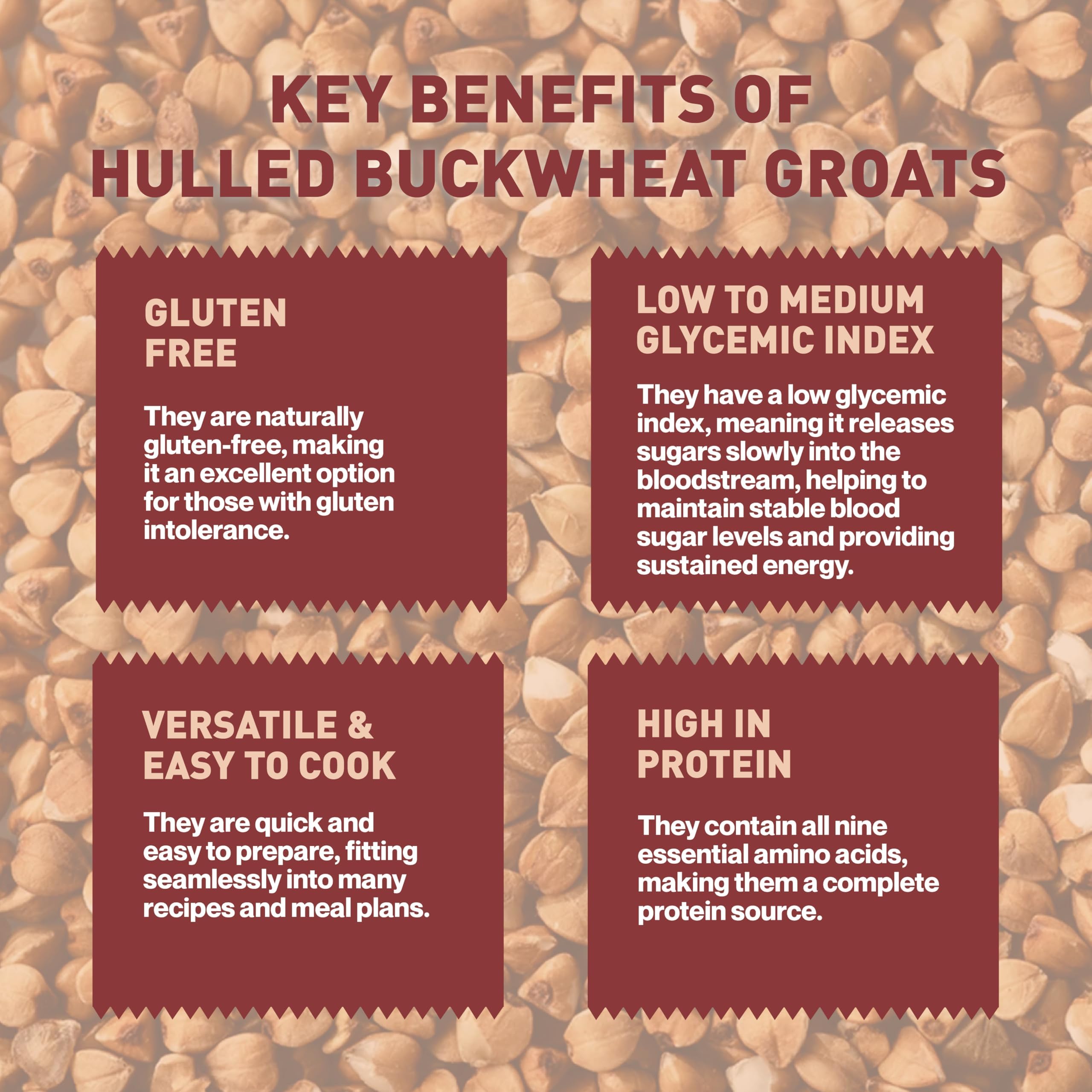 Zama Organics Hulled Buckwheat Groats 1kg (Pack of 2) | Gluten Free | Excellent Substitute for Rice | Rich in Vitamins | Good Source of Protein | Healthy Grains | Kuttu Giri - Image 7 thumbnail