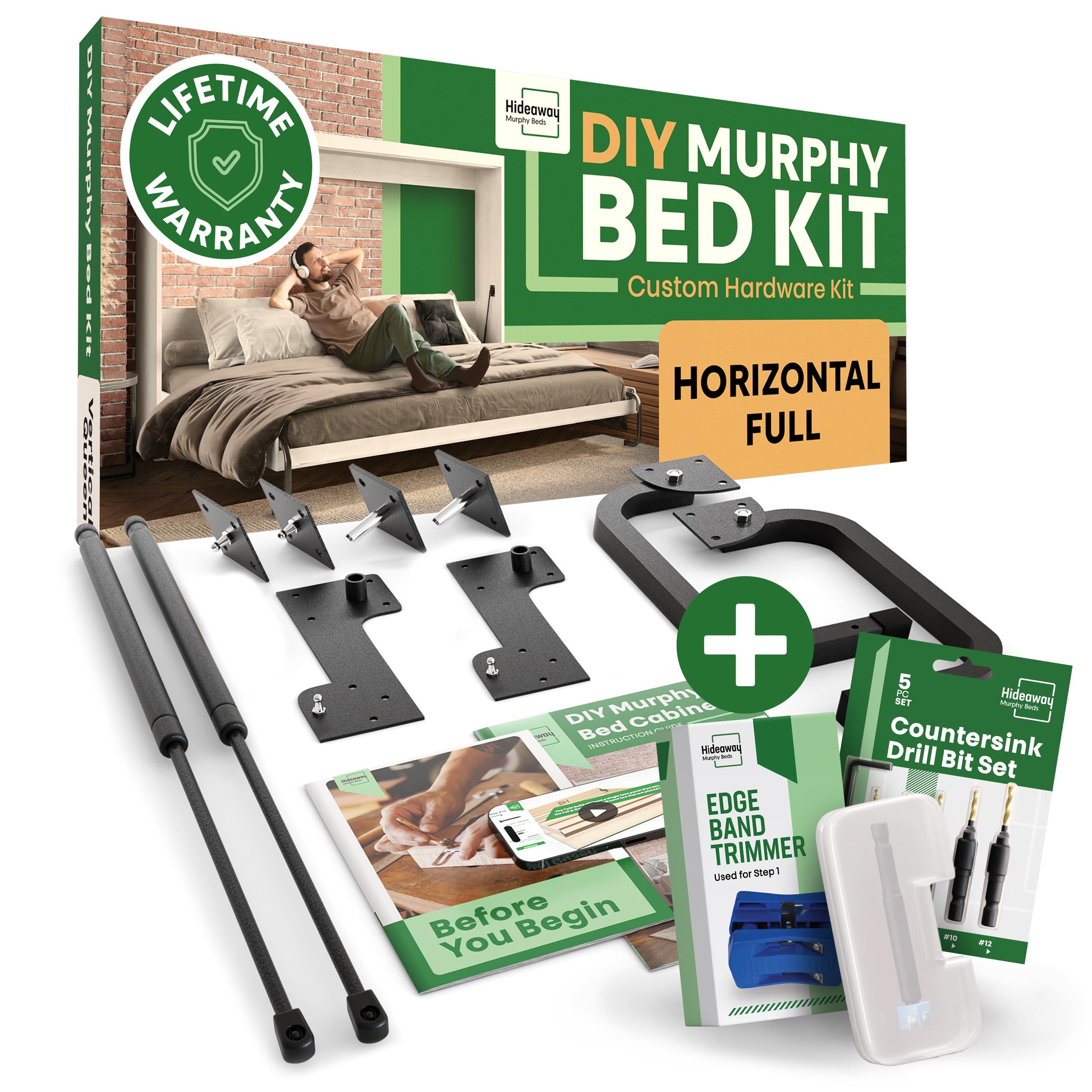 Buy DIY Murphy Bed Kit Full | Murphy Bed Hardware Kit Full for Wall Bed ...