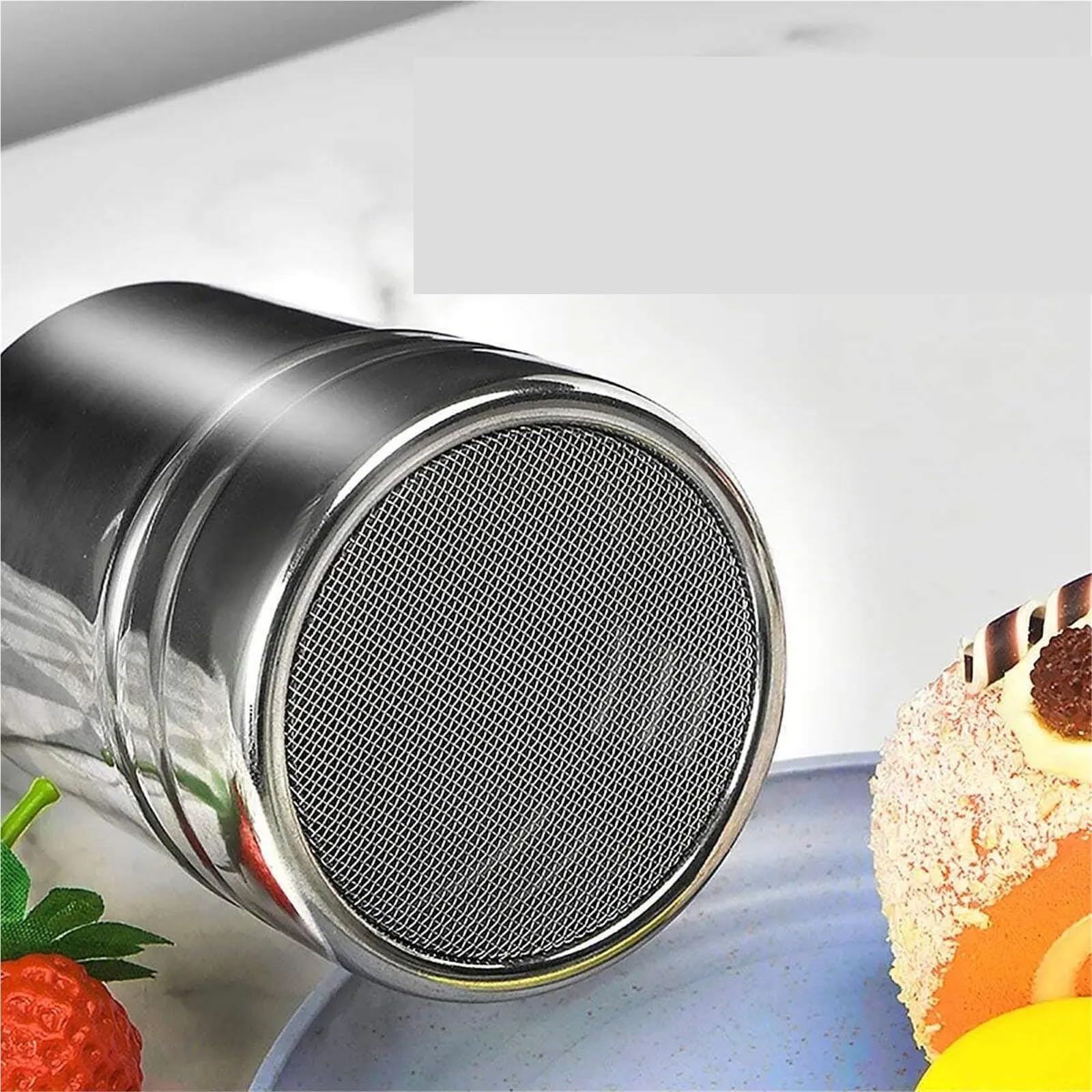 Salero Tipo Tubo de Acero Inoxidable Plateado 4 Piezas para Casa