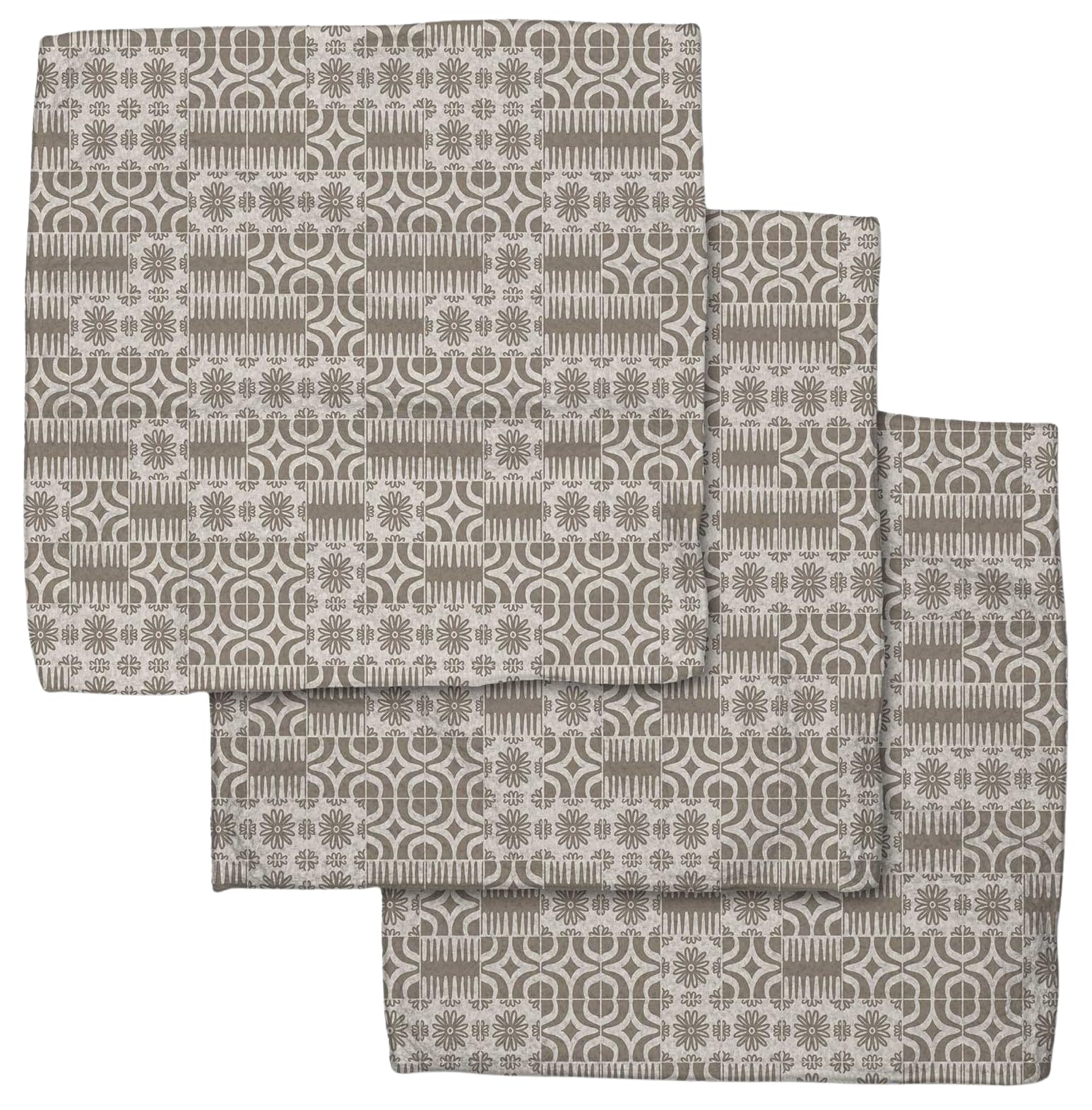 GEOMETRY Kitchen Dish Cloths - Quick Dry Dishcloths for Kitchen - Premium Dish Rags with Geoweave (Sandy)