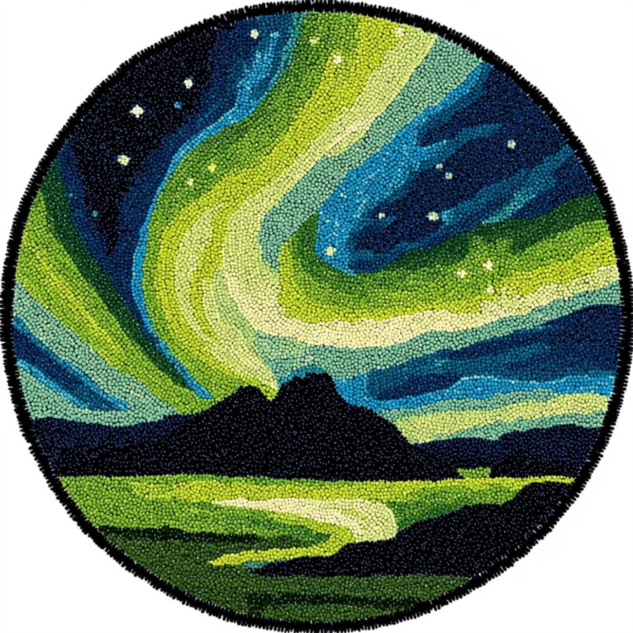 Kitquiver Tapestry Kits for Adults Fantasy Aurora 60x60cm