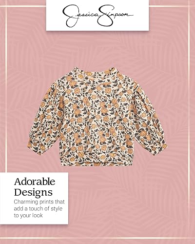 Miniatura 3 de Jessica Simpson Conjunto de 2 piezas de camiseta y pantalones deportivos para bebé, ropa de juego bebés, niños pequeños, niñas