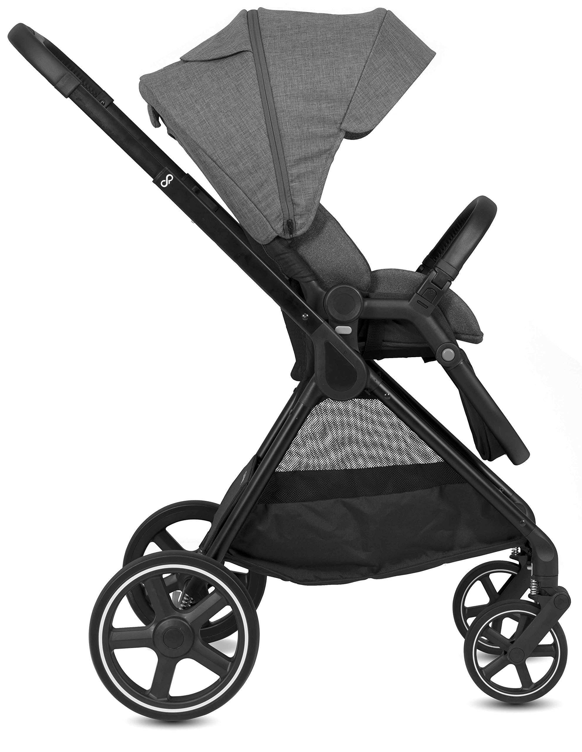 Cochecito de paseo Casualplay Optim, con capazo y grupo 0+ i-size, color gris