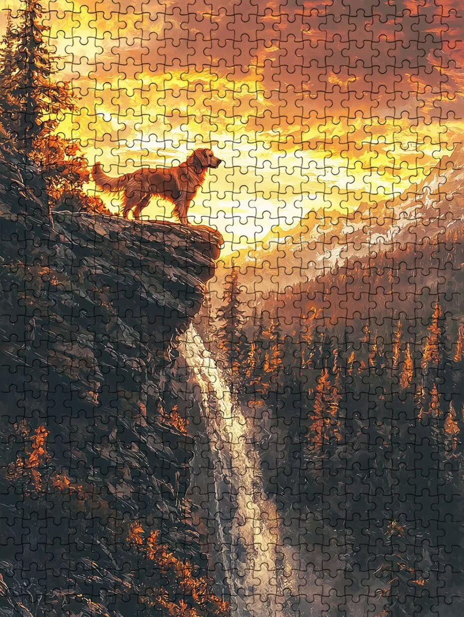 Puzzle 3000 Pezzi, La Scogliera Della Notte 3D Puzzle per Adulti Impegnativo, Educa Puzzles Artistico, Divertente E Stimolante Puzzles Decorativo per La Famiglia, Regalo e Decorazione Pareti DX0YL6904