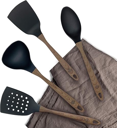 Miniatura 5 de TongYuan Juego de utensilios de cocina - Juego de utensilios de cocina con mango cómodo - Juego de utensilios multiusos para utensilios de cocina