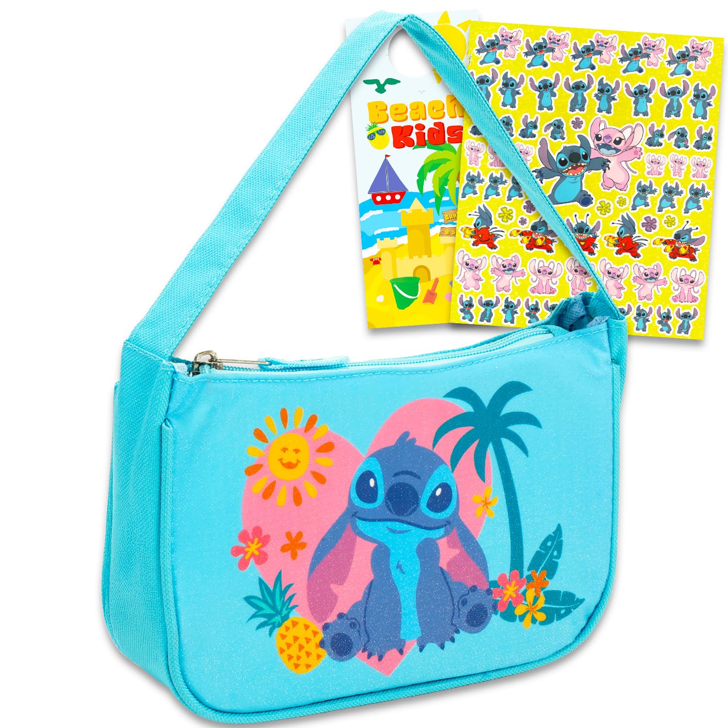 Disney Stitch Purse for Girls - Dress-Up Bundle with Stylish Girls' Handbag Plus Stickers, More | Lilo and Stitch Accessories for Kids