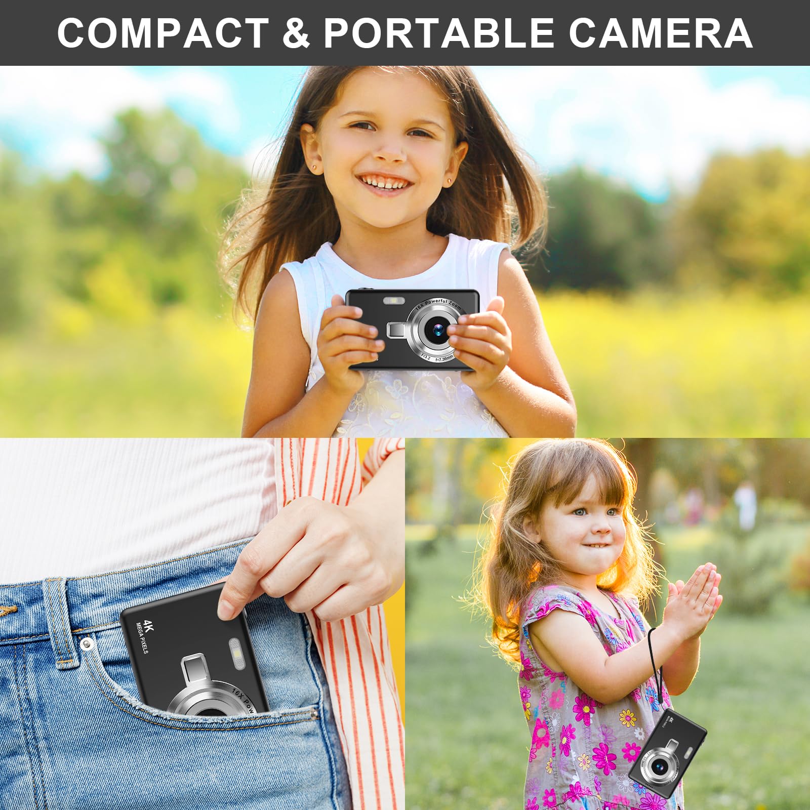 Fotocamera Digitale 44MP 1080p FHD Con Schermo LCD 2.4 – Zoom 16x E Scheda SD 32GB Inclusa Fotocamera Digitale 1080P 44MP Fotocamera Digitale 44MP 1080p FHD Con Schermo LCD 2.4 – Zoom 16x E Scheda SD 32GB Inclusa Fotocamera Digitale 1080P 44MP