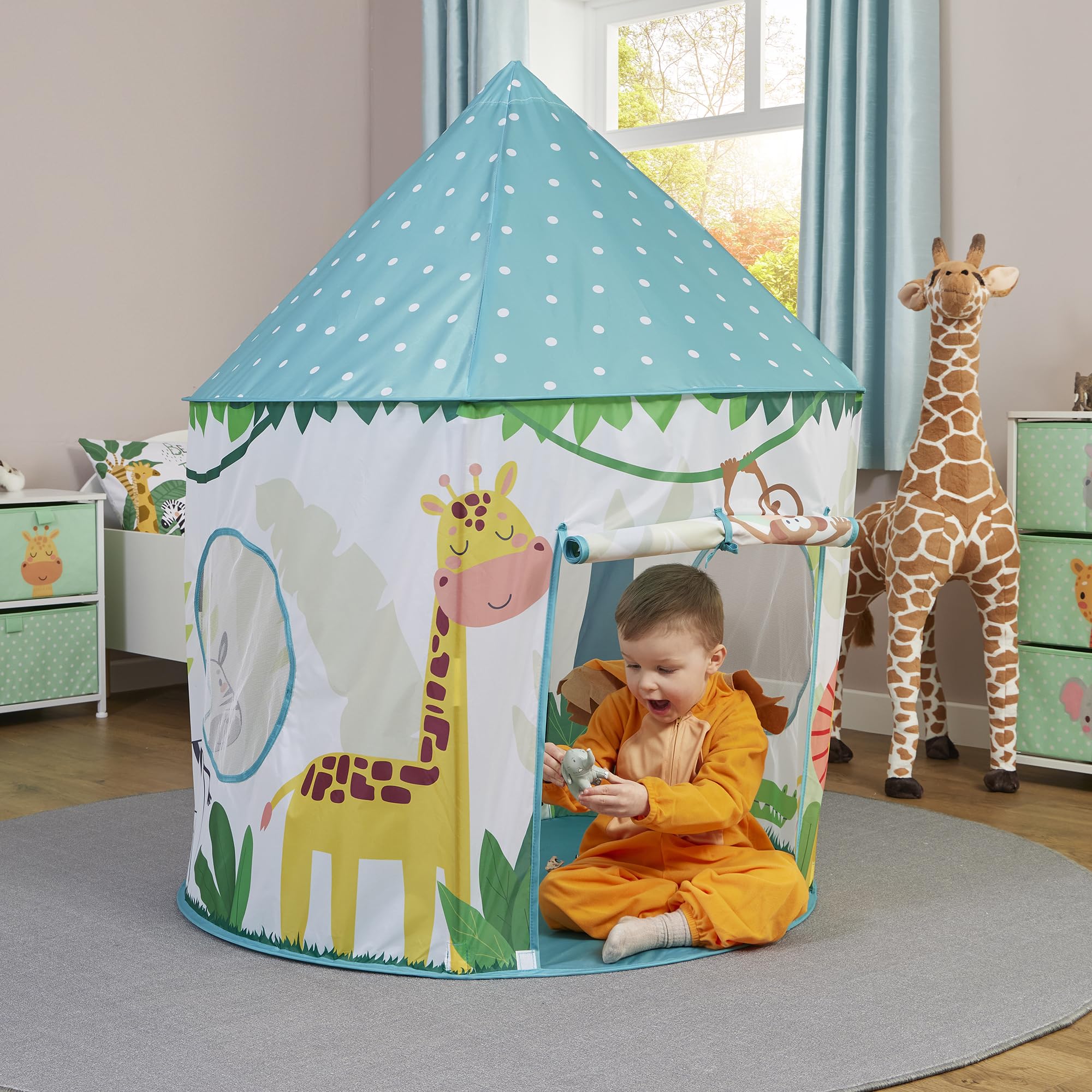 Liberty House Toys Jungle Play Tent, Green, Dia100 x H135 cm - Image 2