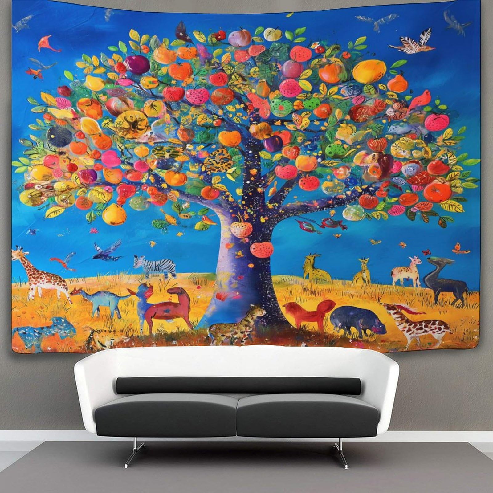 kaiyun Life Tree Tapestry Plant Wall Hanging Bedroom Home Decor 180cmx230cm