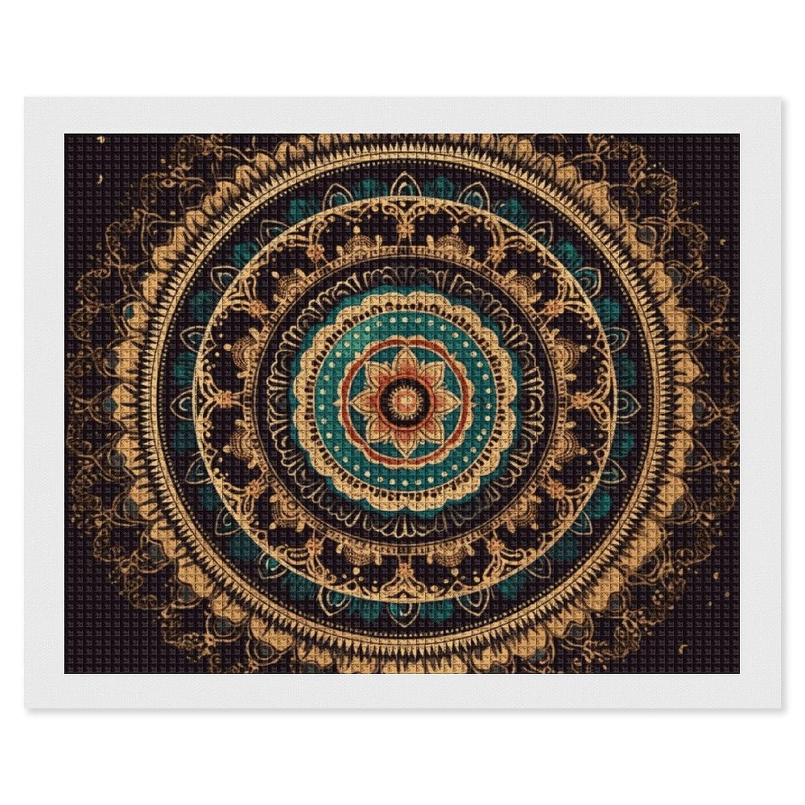 NONHAI Diamond Painting Kits for Adults - DIY Diamond Art Kits for Beginners - Full 5D Paint Drill Diamond Dots Paintings- Mandala Diamonds Pictures Gem Art and Craft Wall Decor 16"x20"