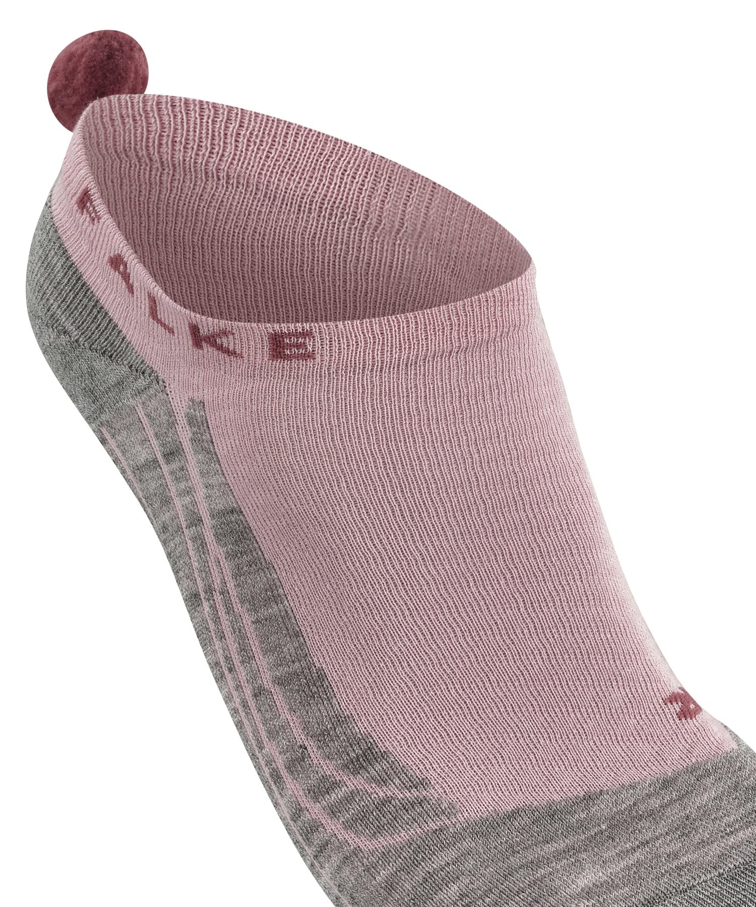 FALKE GO2 Pompom W In coton anti-ampoule 1 paire, Chaussettes de golf Femme, Rose Thulit 8663, 35-36