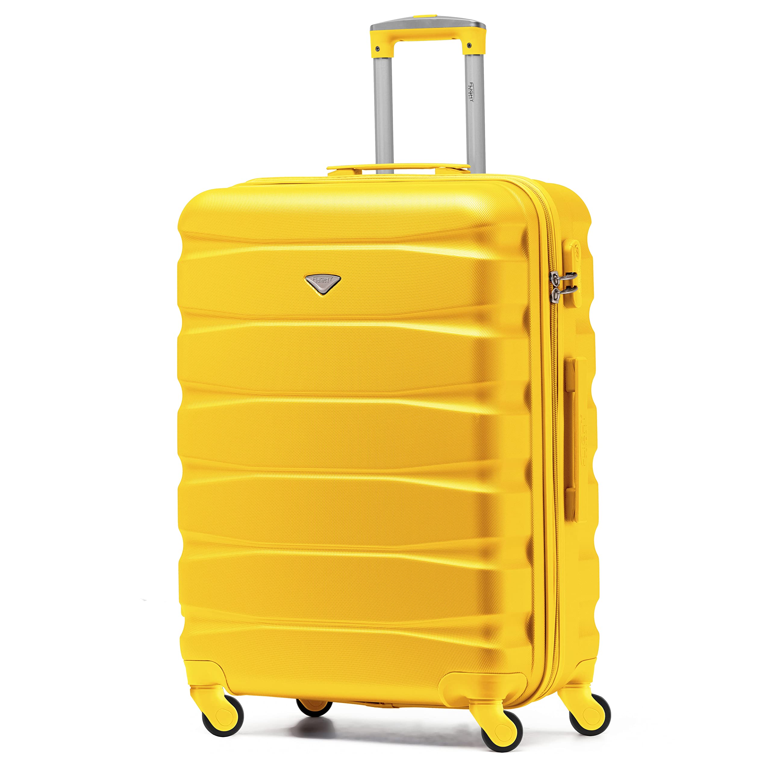 Flight Knight Lightweight 4 Wheel ABS Hard Case Medium Suitcase Approved for Over 100 Airlines Including easyJet, British Airways, Ryanair, Jet2, Emirates & Many More - Check-in Medium Size 25" — view 231