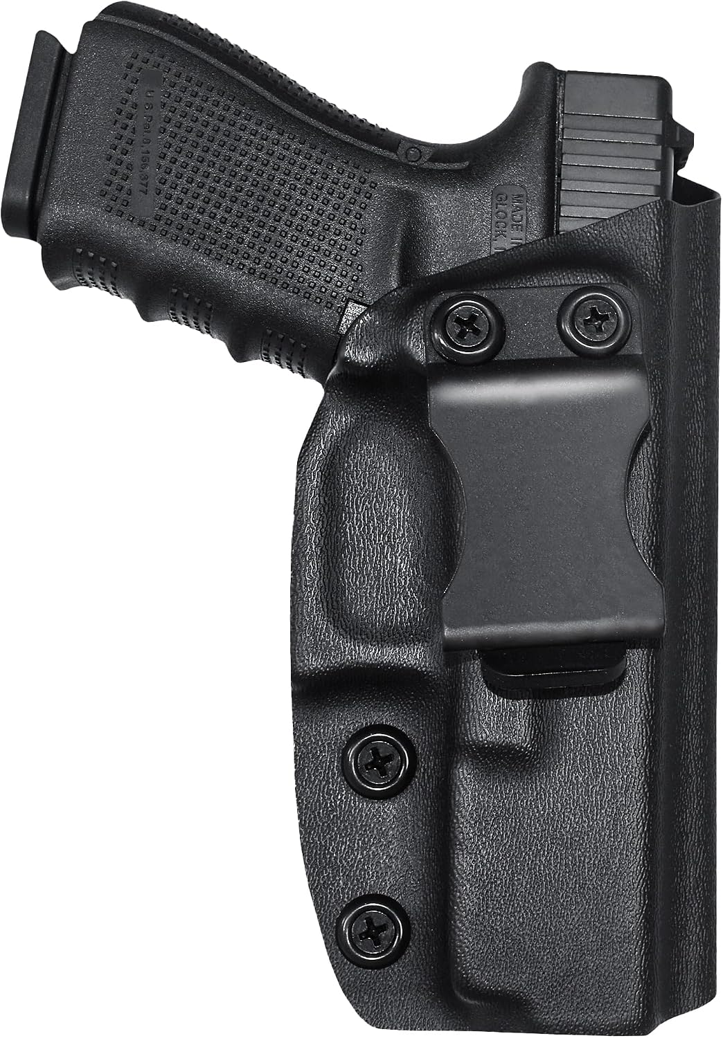 IWB Max Cover Holster Fits GL 17, 22, 31 Inside Waistband Kydex Gun Holster American Made Durable Lightweight Carry Gear