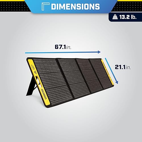 Miniatura 6 de Champion Power Equipment 201246 Paneles solares plegables portátiles de 120 vatios con cable de extensión y soporte