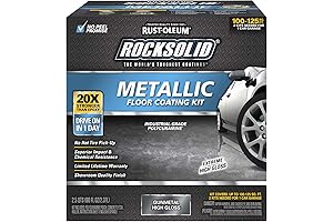 Rust-Oleum 299743 RockSolid Metallic Epoxy Garage Floor Coating Kit