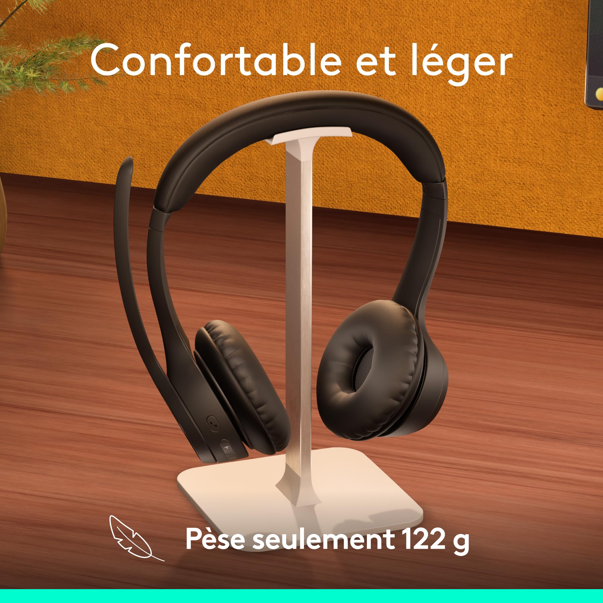 Logitech Zone 305 for Business, Casque Bluetooth sans Fil avec Microphone, Bluetooth natif, pour Microsoft Teams, Compatible avec Windows, Mac, Chrome, Linux, iOS, iPadOS, Android - Noir