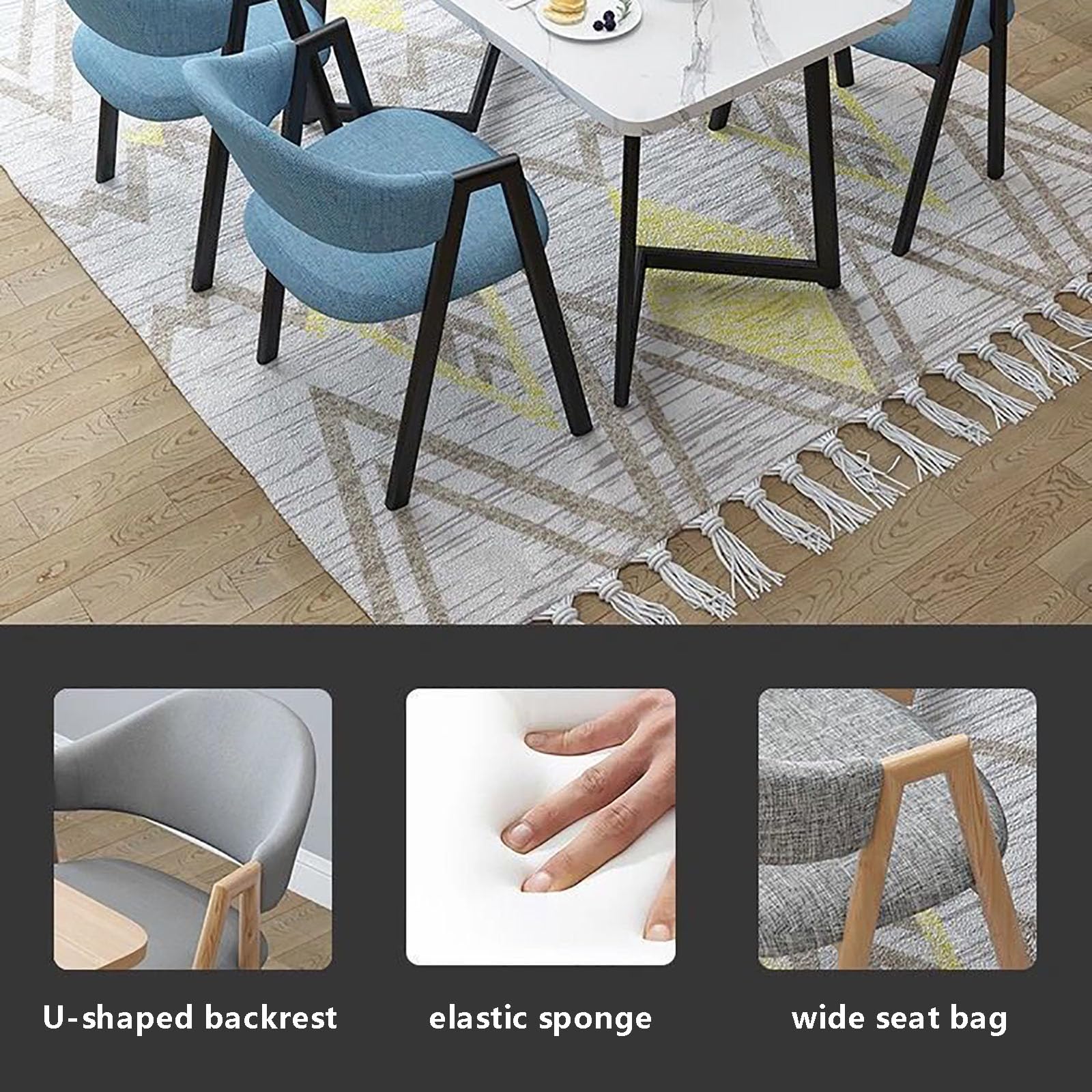 無垢材の正方形ダイニングテーブルと椅子セット Amazon｜ダイニングテーブルセット ダイニングテーブルセット 4