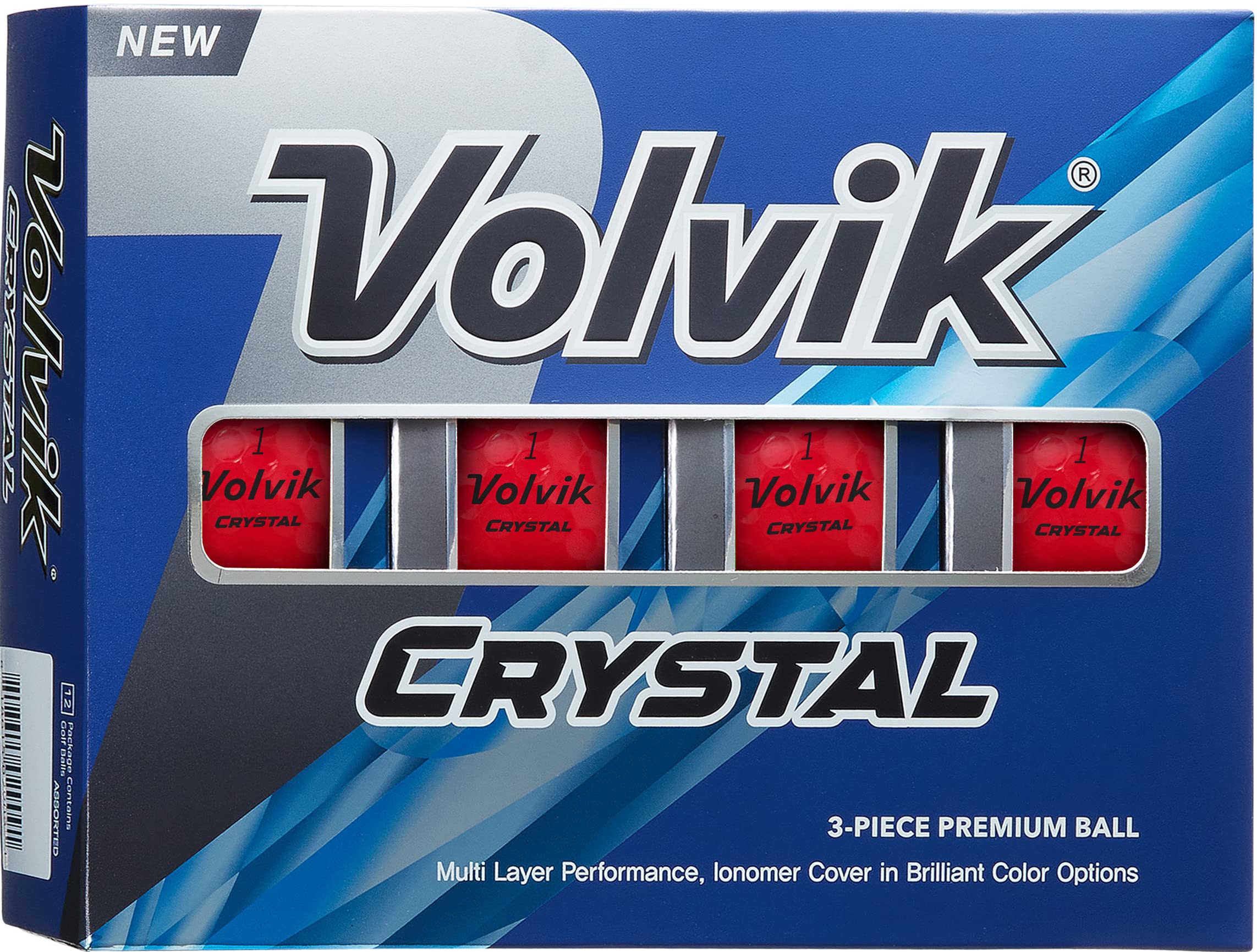 Volvik New Crystal Golf Balls Dozen