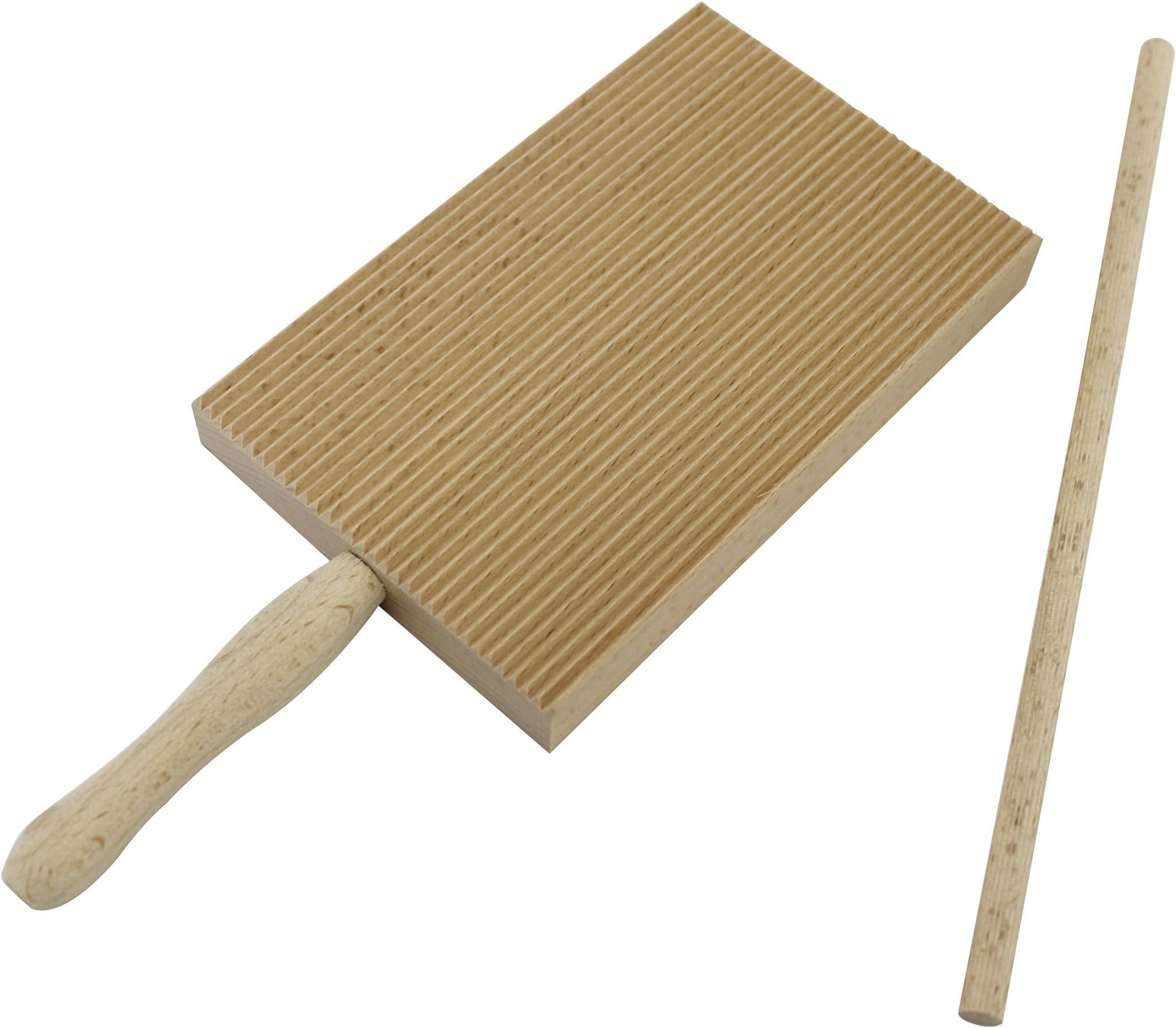 Paderno World Cuisine Beechwood Garganelli Maker, Beige