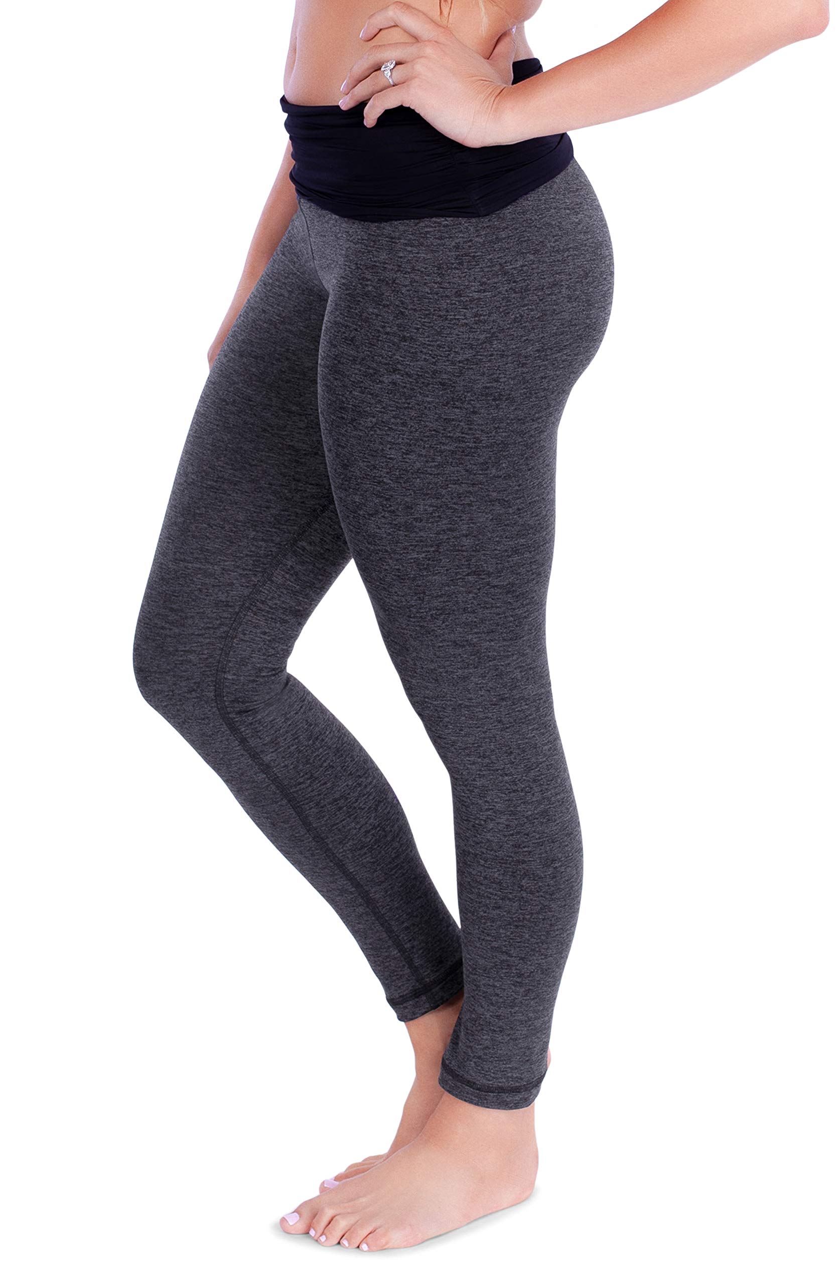 Belly Bandit - Leggings da donna per gravidanza, con supporto attivo e elastico Charcoal M