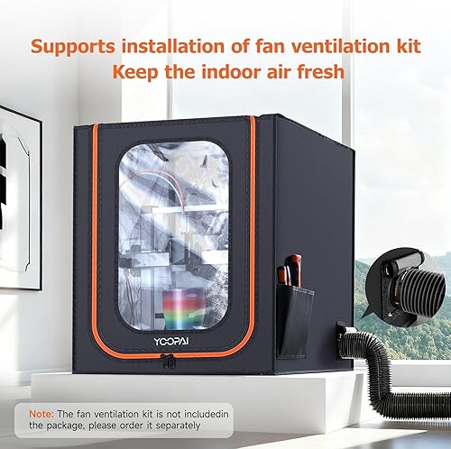 Miniatura 35 de Carcasa para impresora 3D con iluminación LED, resistente al polvo, a prueba de polvo, cubierta protectora de temperatura constante para Creality