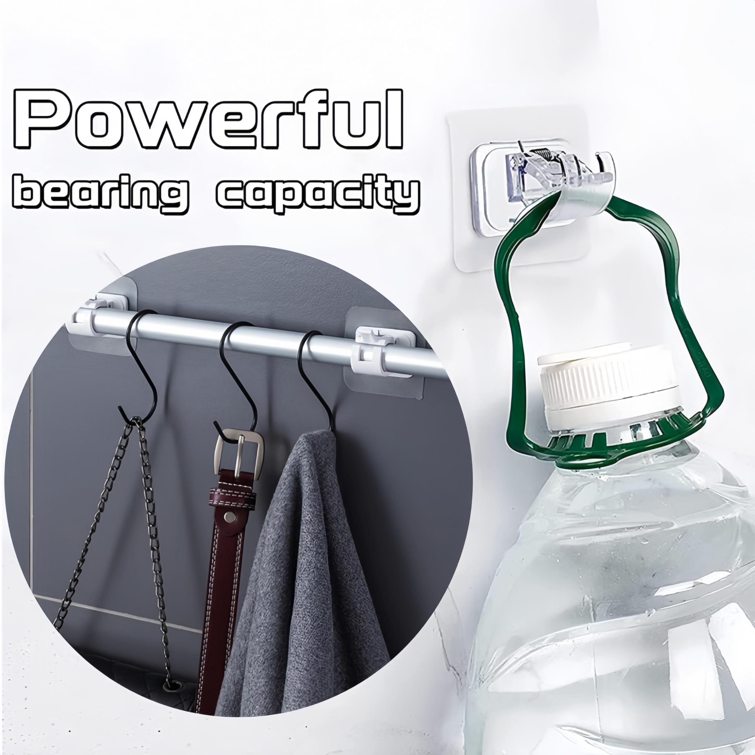 Ganci Per Tende Autoadesivi Trasparenti - 10 Pezzi, Senza Bucare Il Muro - Foto 9