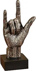 Escultura de mesa em bronze Touch of Class I Love You, Bronze
