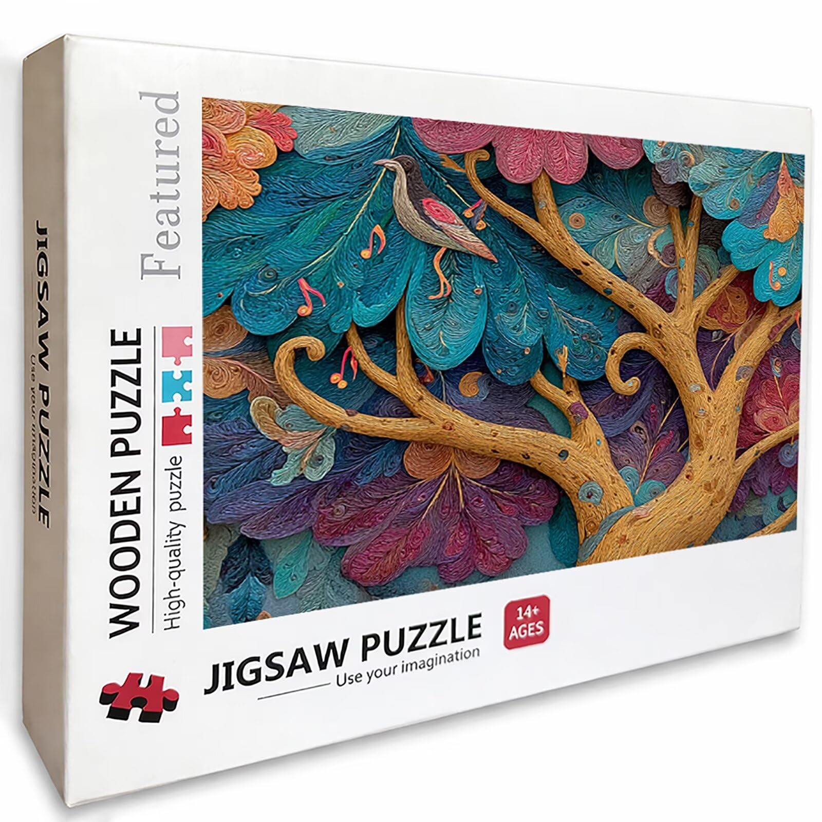 Drzewo Puzzle Drewno, Muzyka Puzzle 4000 Sztuk Dla Dorosłych Z Compact Box 141x87cm, Trudne Puzzle Puzzle, Kreatywne Gry Logiczne dla Mężczyzn Kobiety Nastolatki, Prezenty dla Dziewczyn, D-9436