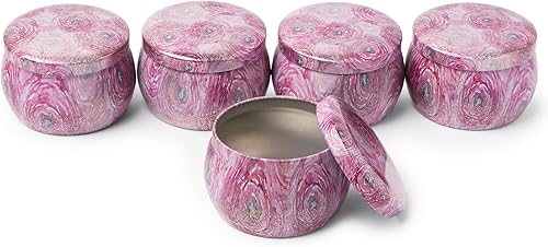 Miniatura 7 de Tarros de metal para velas con tapas recipientes de almacenamiento redondos 3 x 2 pulgadas 20 unidades