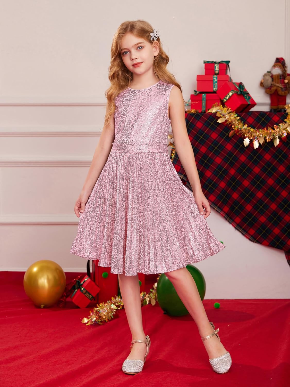 GRACE KARIN Girls Sequin Dress Sleeveless Prom Party Formal Graduations Fancy Tween Girls Dresses Size 5-12 - Image 7