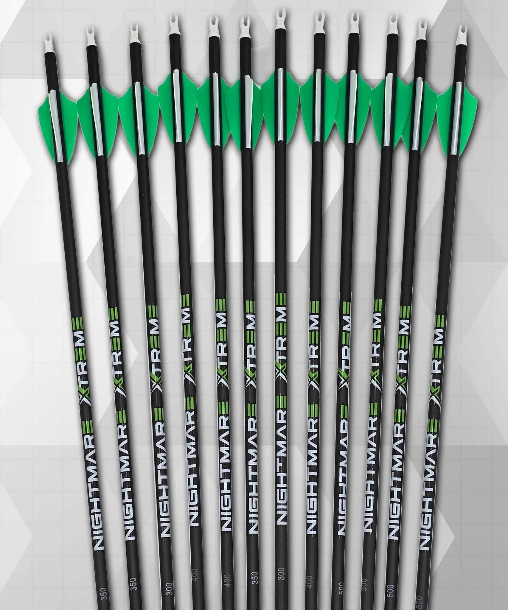 Killz Products Nightmare Xtreme 2.0 300/350 / 400/500 Spine Arrow 12/Pack Fletched (300)