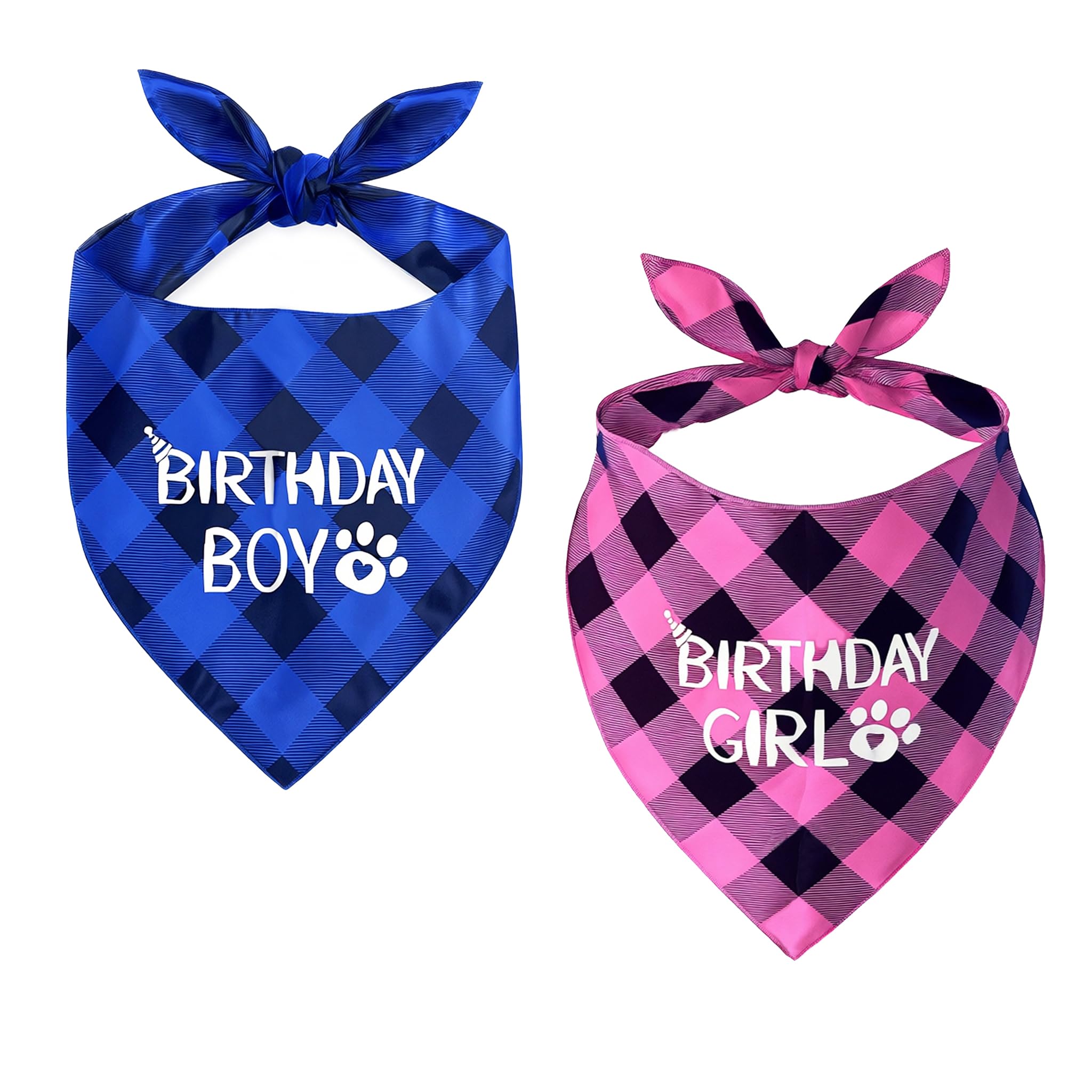 Bandanas triangulaires bleus : l'accessoire idéal pour vos balades en duo