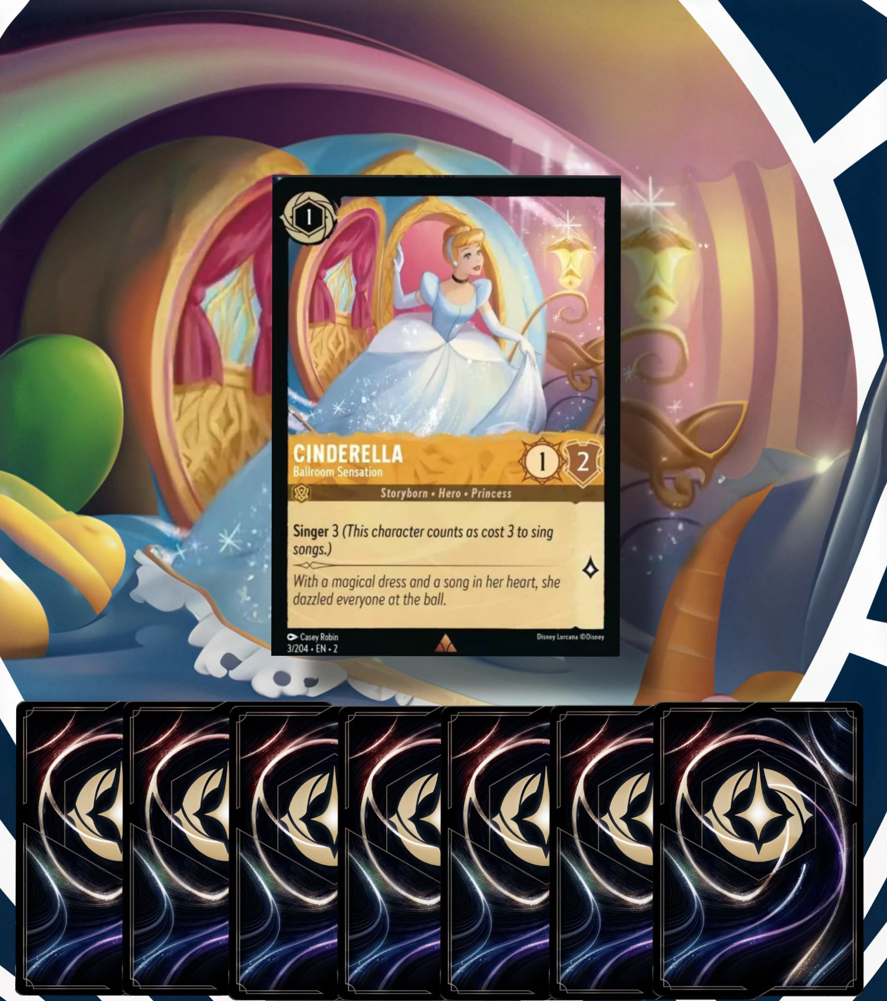 Lorcana 20 collectible cards mystery pack - Holo Card Guaranteed