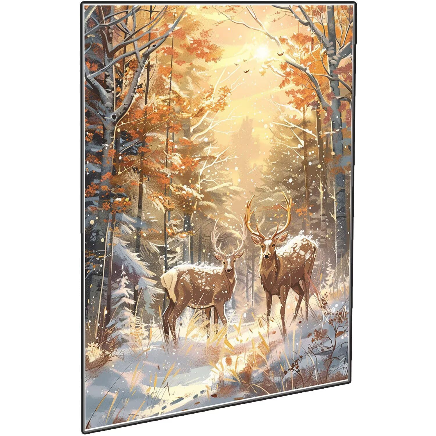 Zestaw do malowania diamentowego lasu, DIY jesienny obraz diamentowy duży 120 x 90 cm, 5D diamenty kryształowy haft krzyżykowy zestaw artystyczny, DIY obrazy diamentowe malowanie dekoracja domu W-641