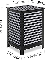 Vista 3 de SMIBUY cesta de lavandería doble con tapa, canasta de lavandería de bambú de 120L con bolsa interior extraíble, clasificador de ropa de 2 secciones