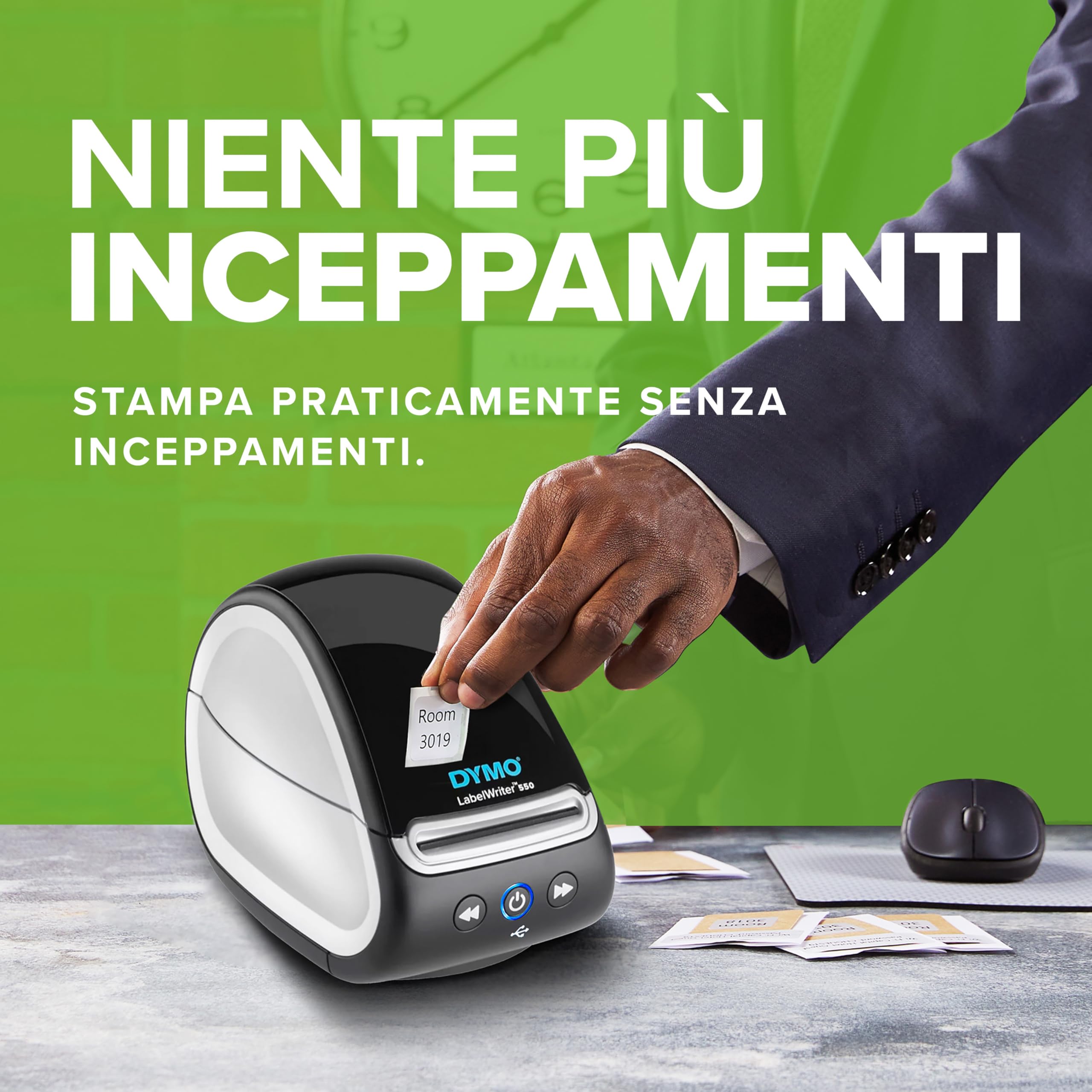 DYMO LabelWriter 550 stampante di etichette termica diretta riconoscimento automatico