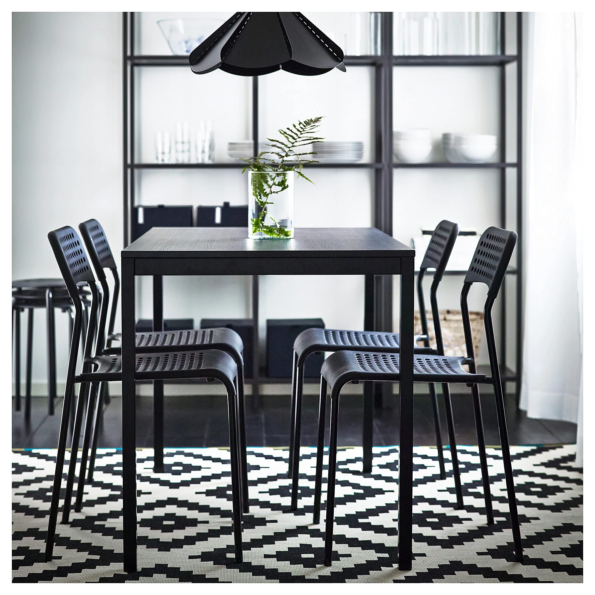 Ikea Metal Adde Chair - By Stockland ( Black )