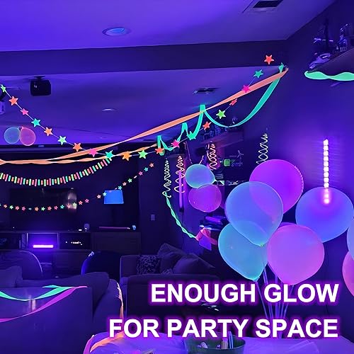 Miniatura 5 de Barra de luz LED negra de 40 W, luz negra con cable e interruptor de 6 pies, luces negras impermeables IP66 para fiesta brillante, Halloween,