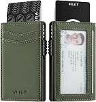 VULKIT Porte-carte Slim Wallet pour hommes Pop Up RFID Blocage de la conception minimaliste du portefeuille métallique jusqu'à 11 Cartes