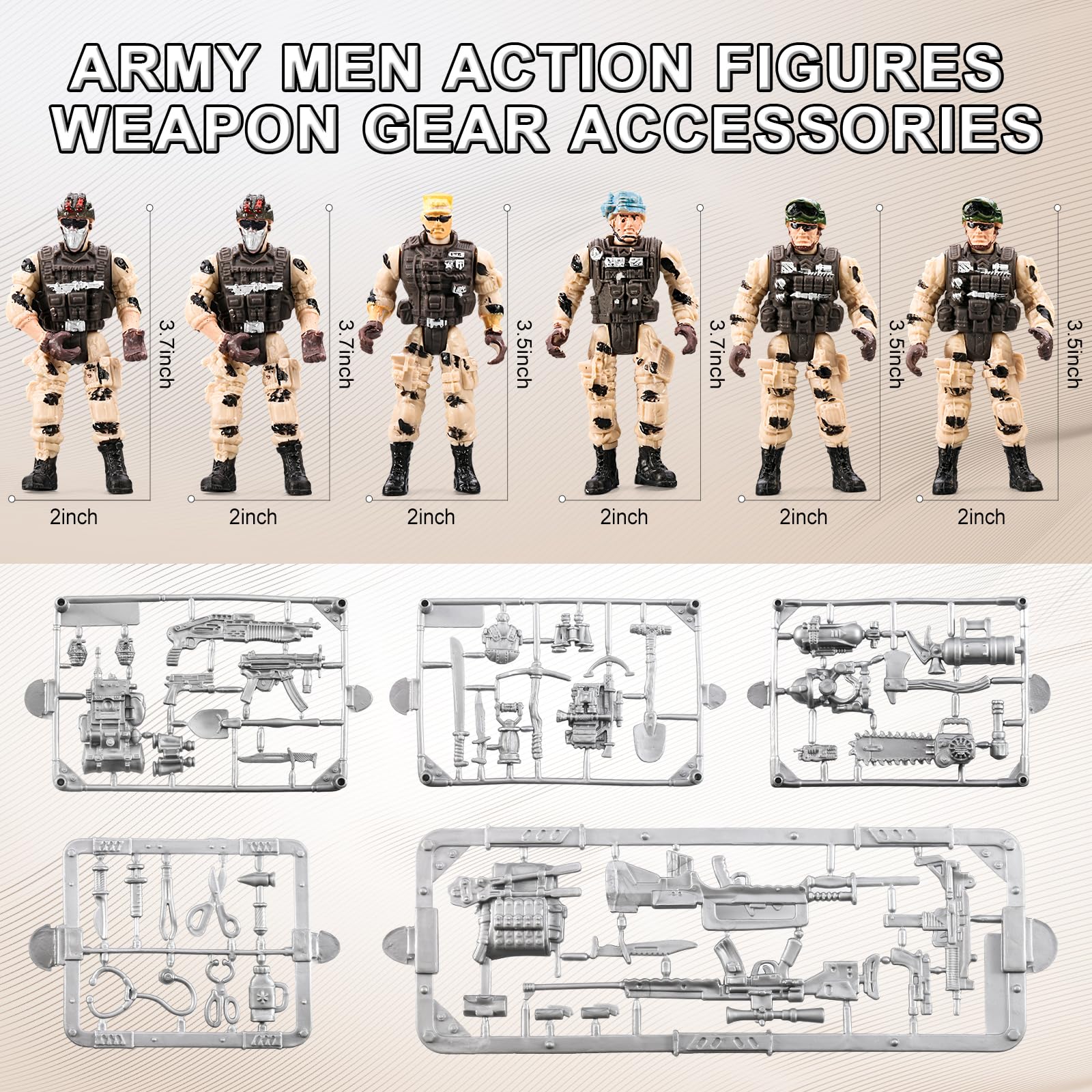 Amazon.com: 88-In-1 Army Men Toys Sets for Boys 4-7 6-8 8-12
