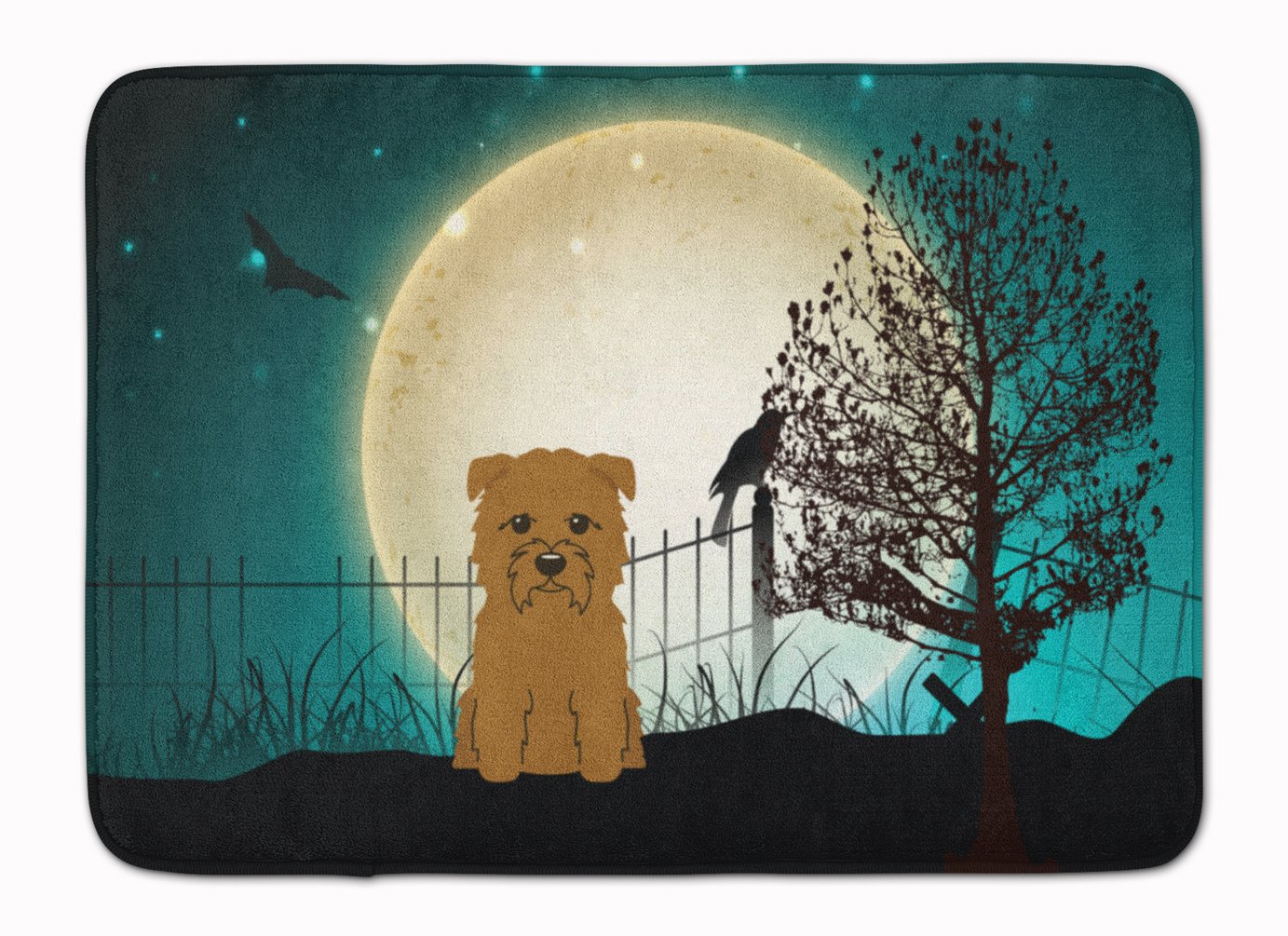 Caroline's Treasures BB2250RUG Halloween Scary Glen of Imal Tan Machine Washable Memory Foam Mat, Bathroom Rug, Non-Slip Bath Mat, Durable Thick Washable Rugs for Kitchen, Bathroom Quick Dry, Decorati