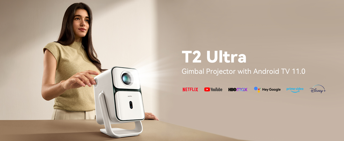 プロジェクター T2 Wanbo T2 UltraプロジェクターAndroidTV 11搭載1080P