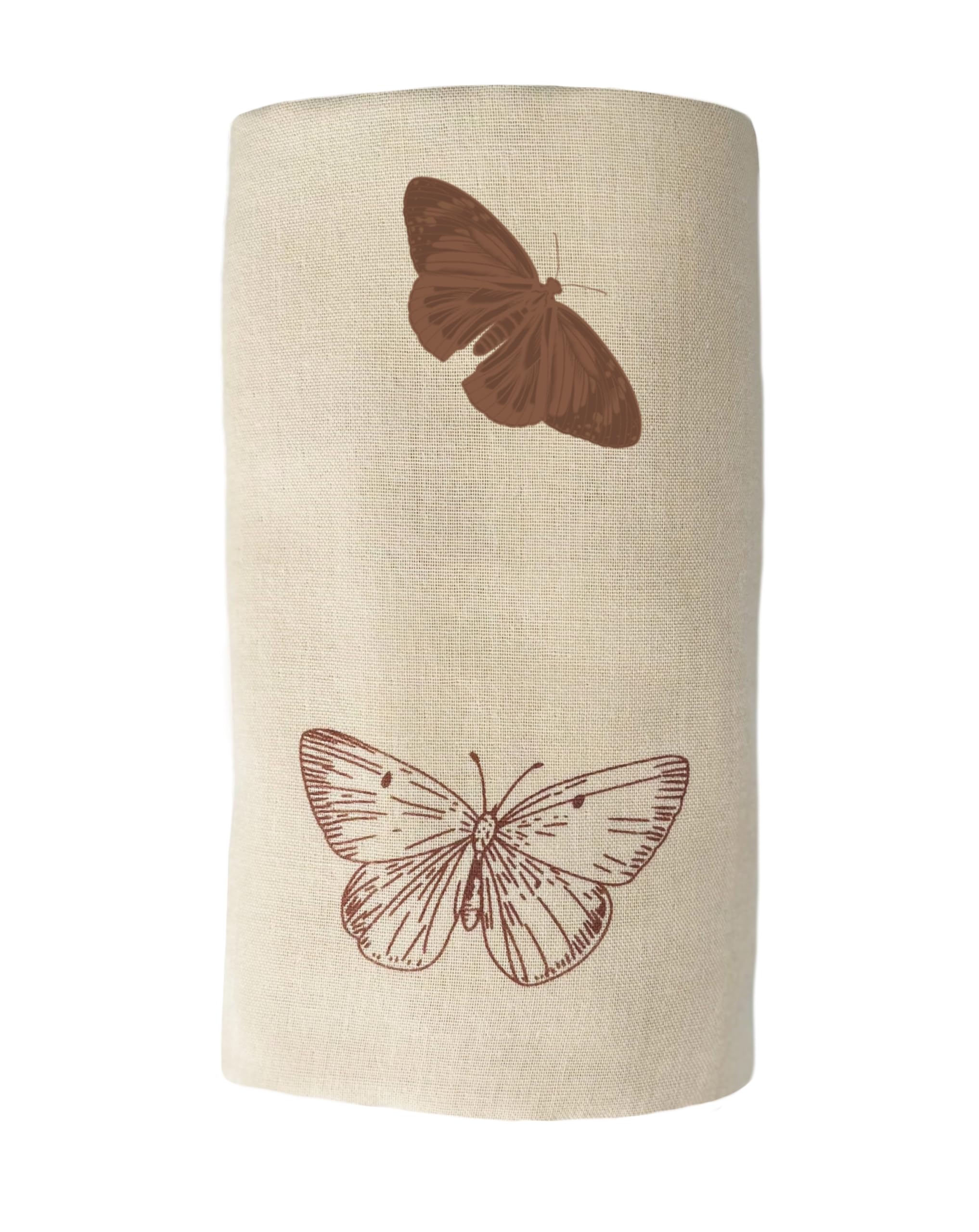 Leyl&Ari Muslin Baby Swaddle Blanket | 100% Organic Receiving Wrap (Boho Butterflies)
