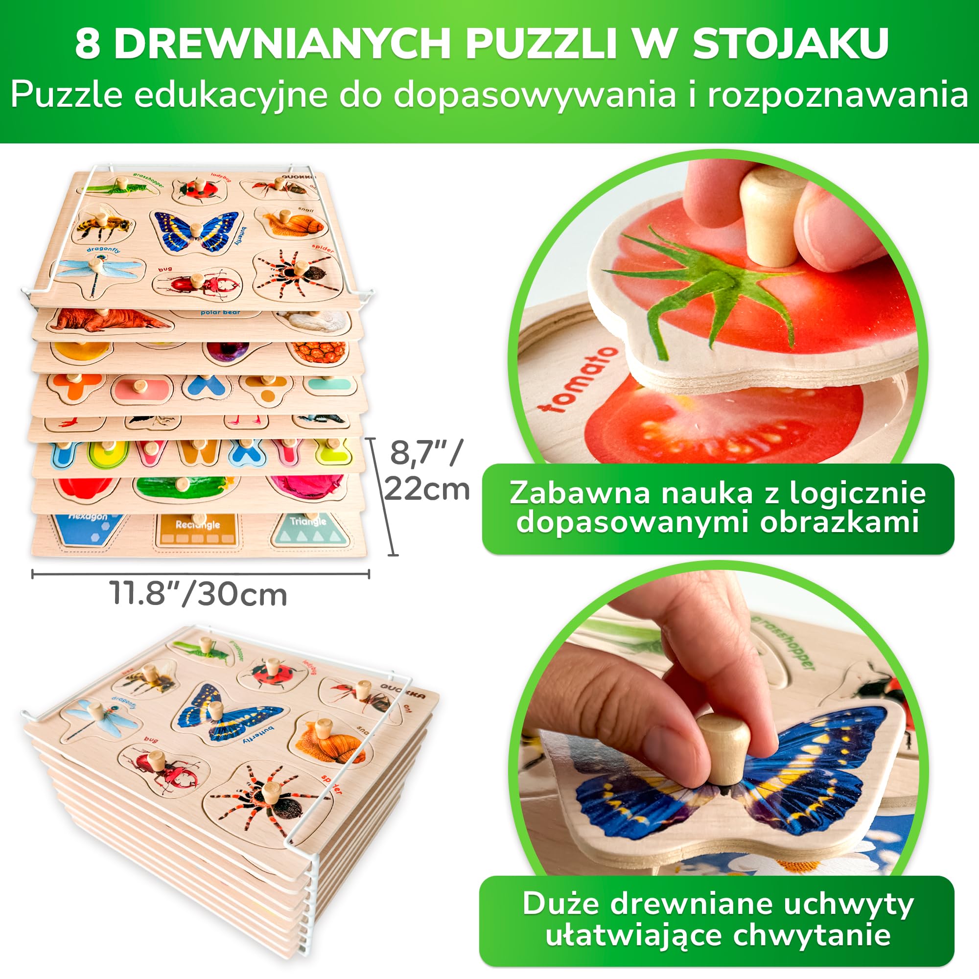 Puzzle Podłogowe Dla Dzieci 3, 4, 5 Lat - Gigantyczne Puzzle 5 6 Lat | 48 Puzzle XXL 60x90 Cm - Elementy Do Nauki Budowania - Dla Dzieci W Wieku 5-6 Lat I Starszych