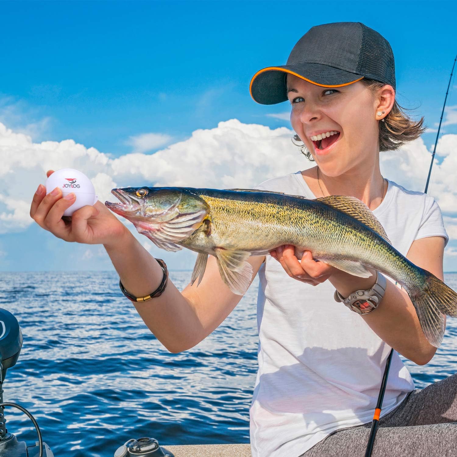 Promo Discount Up To 70% Off JOYLOG Fish Finder Portable Wireless Bluetooth Smart Sonar Depth Finder with APP for Kayak/Ice/Boat Fishing